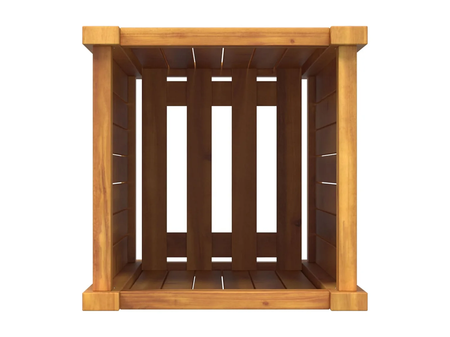 Jardinière bac lit surélevé bois marron 31 x 31 x 75 cm 02_0038131