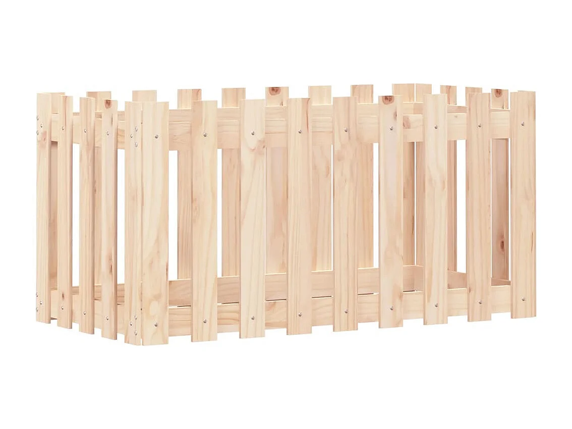 Jardinière bac lit surélevé marron 100 x 50 x 50 cm 02_0039790