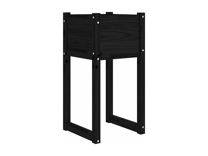 Jardinière bac lit surélevé bois marron 40 x 40 x 81 cm 02_0037593