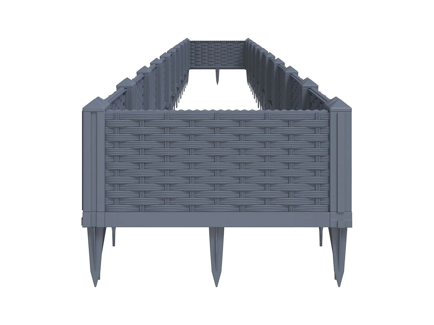 Jardinière bac lit surélevé grise 362 x 5 x 42 cm 02_0038190