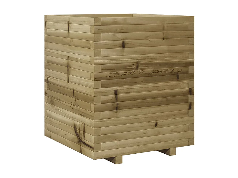 Jardinière bac lit surélevé bois marron 60 x 60 x 72 cm 02_0037729