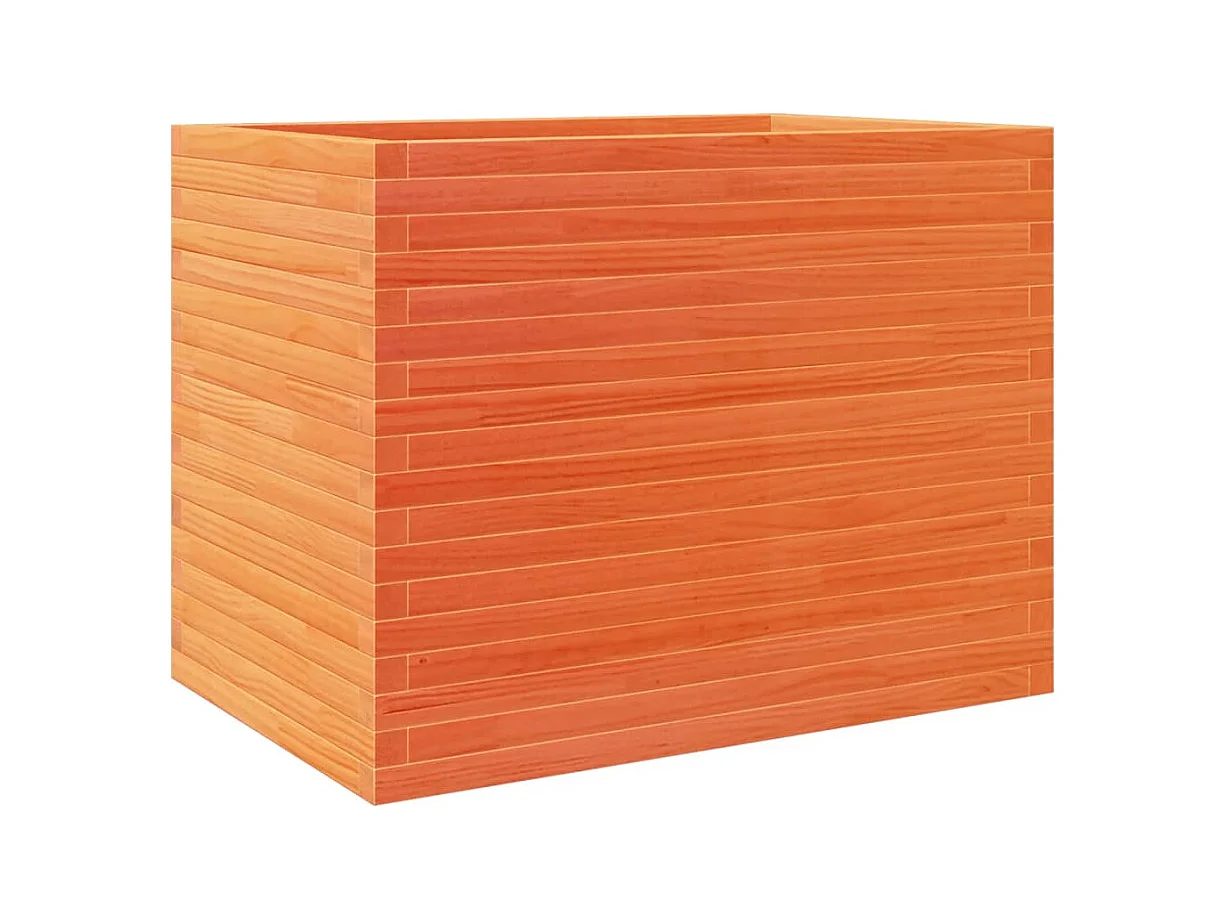 Jardinière bac lit surélevé bois marron 90 x 60 x 68.5 cm 02_0038524