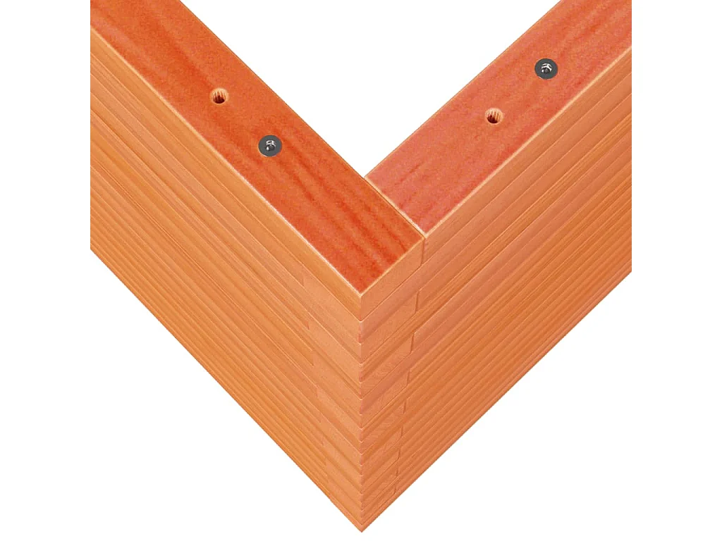 Vassoio per fioriera aiuola rialzata piante fiori terrazza giardino cera 90 x 60 x 68,5 cm legno di pino massiccio marrone 02_0038524