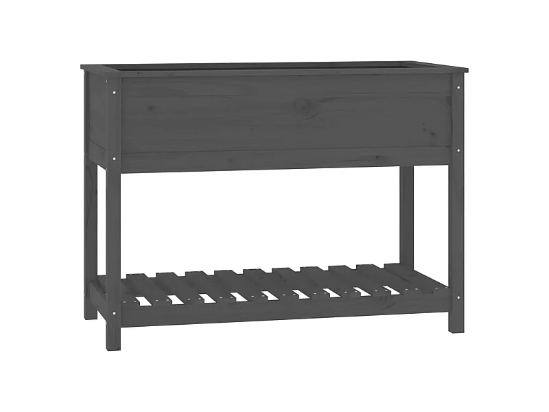 Jardinière bac lit surélevé bois marron 111.5 x 54 x 81 cm 02_0038387