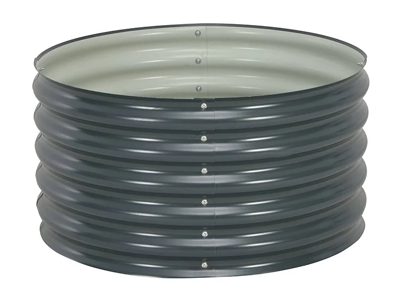 Jardinière lit surélevé plantes grise 80 x 80 x 44 cm 02_0001082