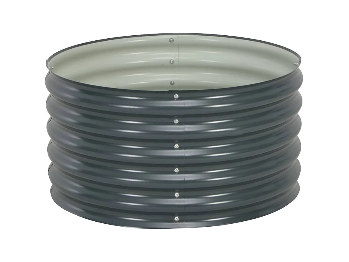 Jardinière lit surélevé plantes grise 80 x 80 x 44 cm 02_0001082