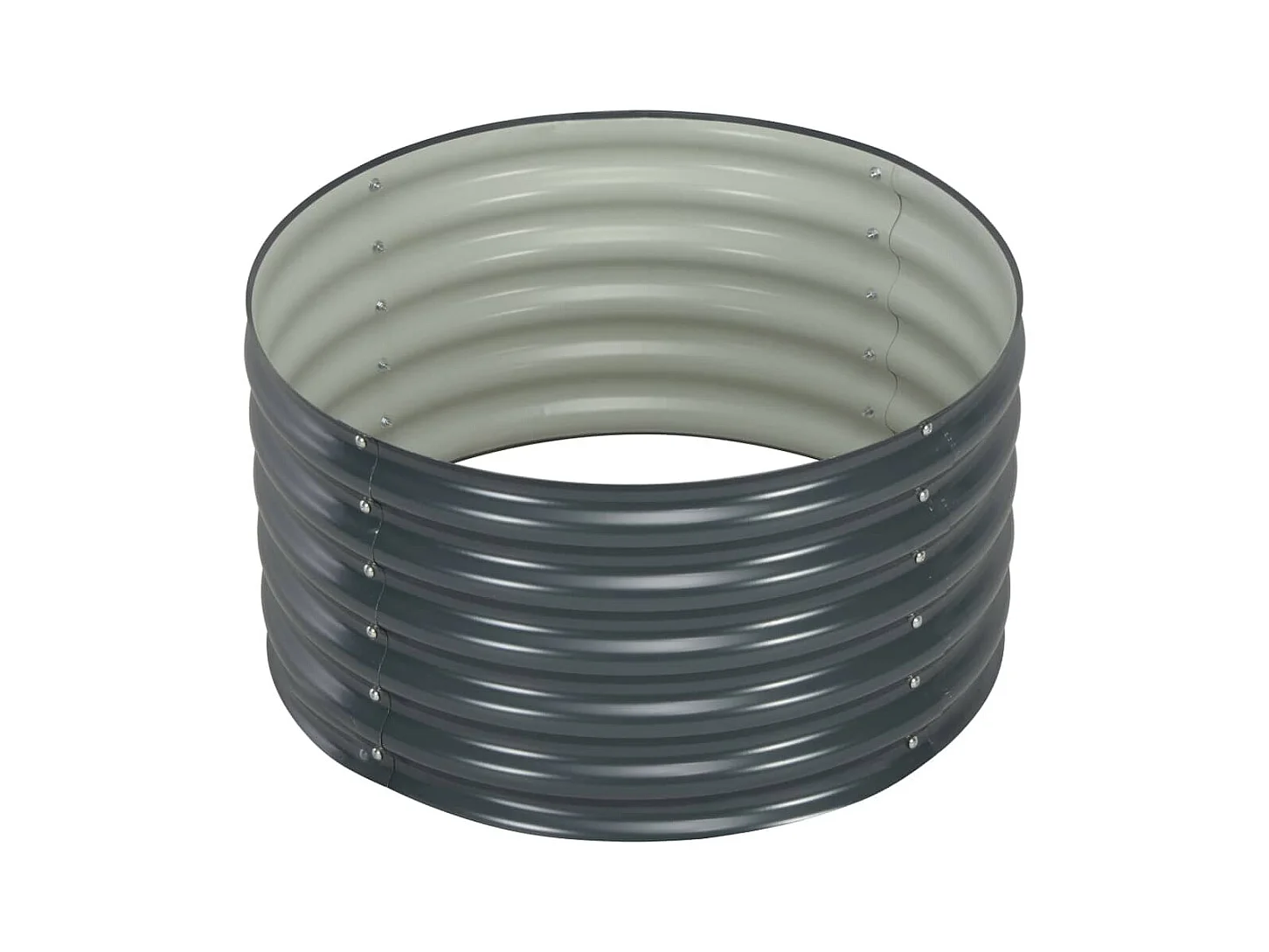 Jardinière lit surélevé plantes grise 80 x 80 x 44 cm 02_0001082