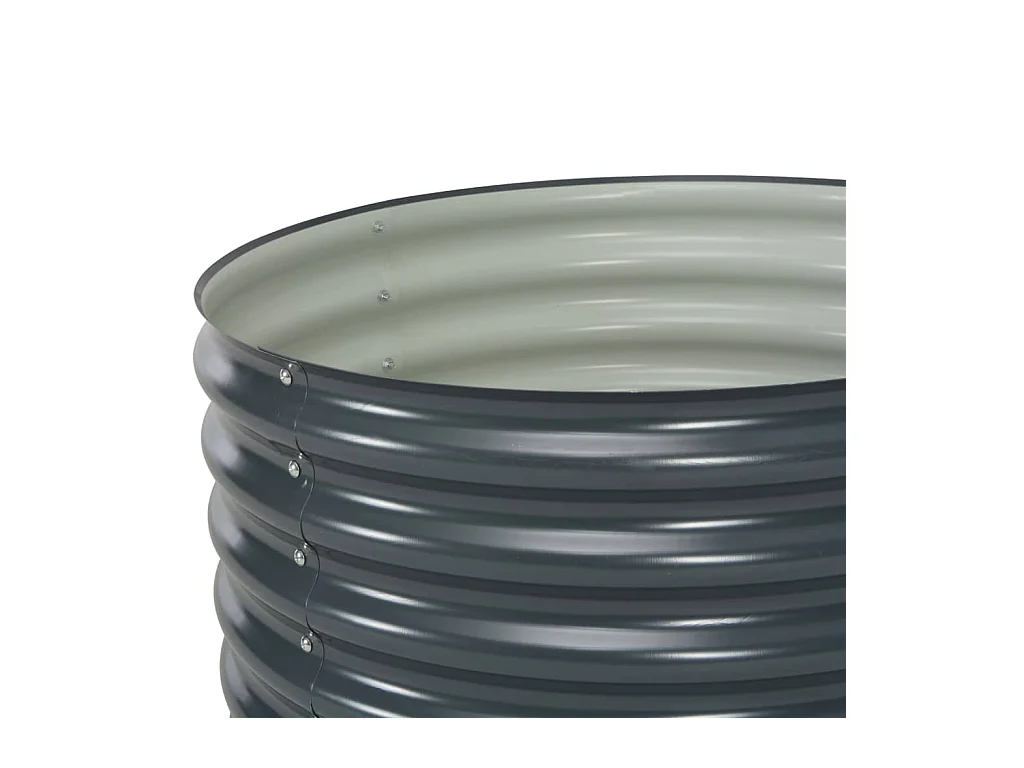 Jardinière lit surélevé plantes grise 80 x 80 x 44 cm 02_0001082