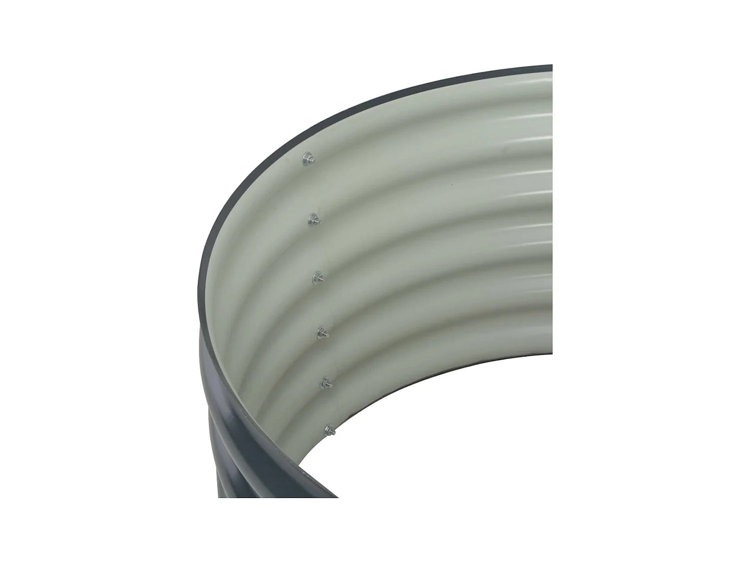 Jardinière lit surélevé plantes grise 80 x 80 x 44 cm 02_0001082