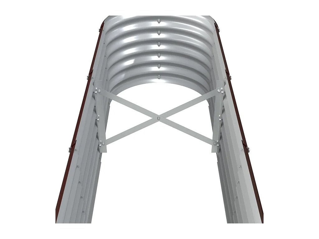 Jardinière bac lit surélevé marron 332 x 40 x 36 cm 02_0039556