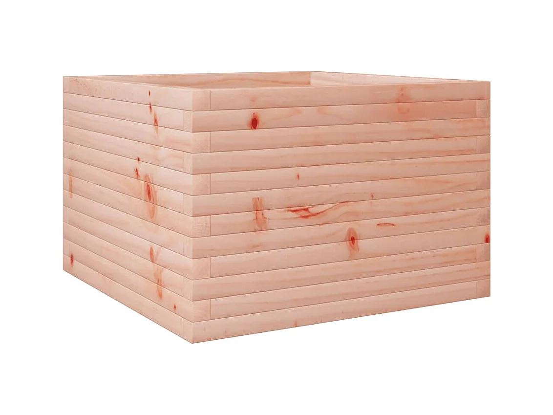 Jardinière bac lit surélevé bois marron 70 x 70 x 45.5 cm 02_0037816