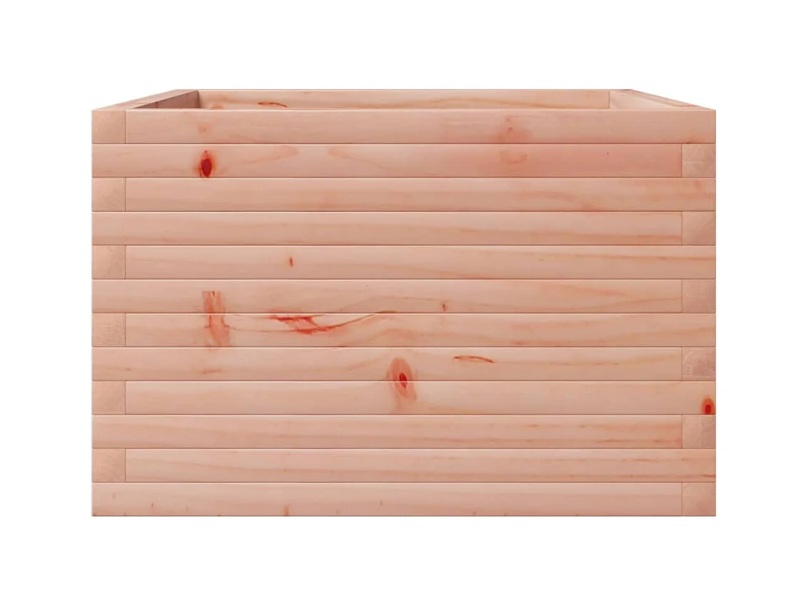 Jardinière bac lit surélevé bois marron 70 x 70 x 45.5 cm 02_0037816