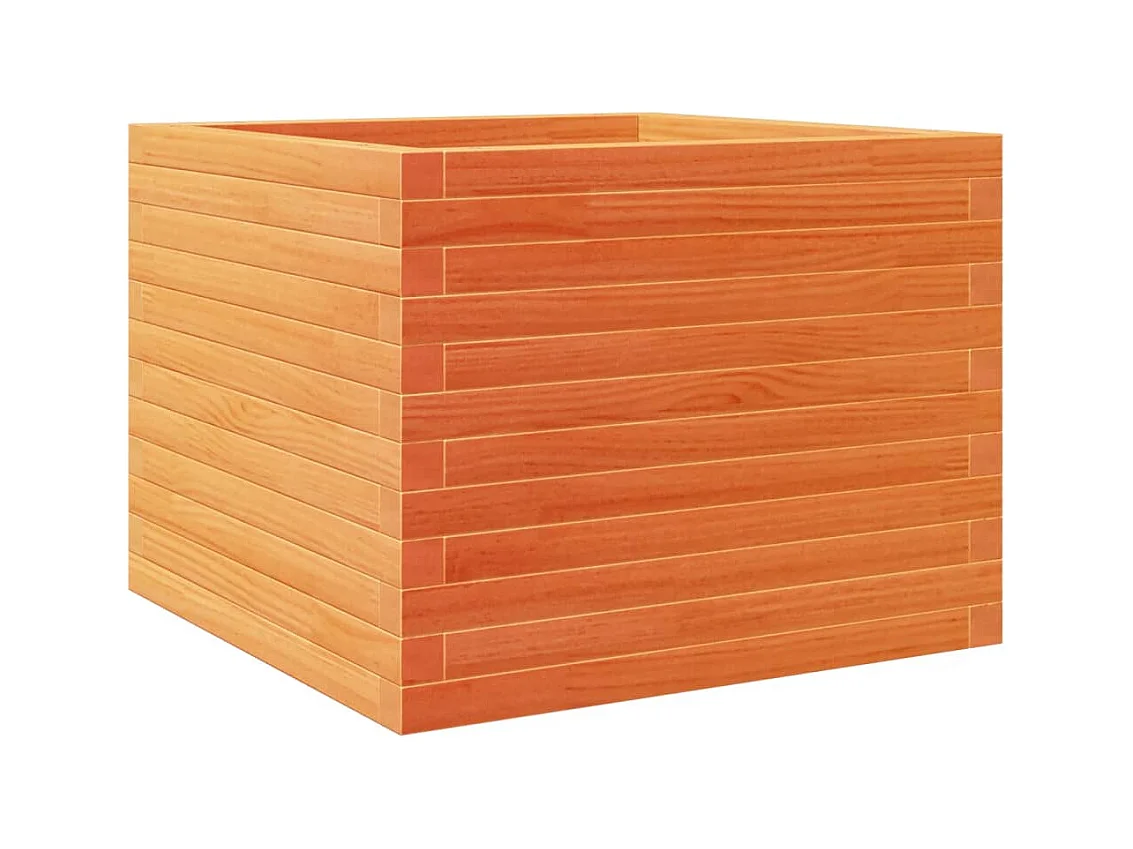 Jardinière bac lit surélevé bois marron 60 x 60 x 46 cm 02_0038472