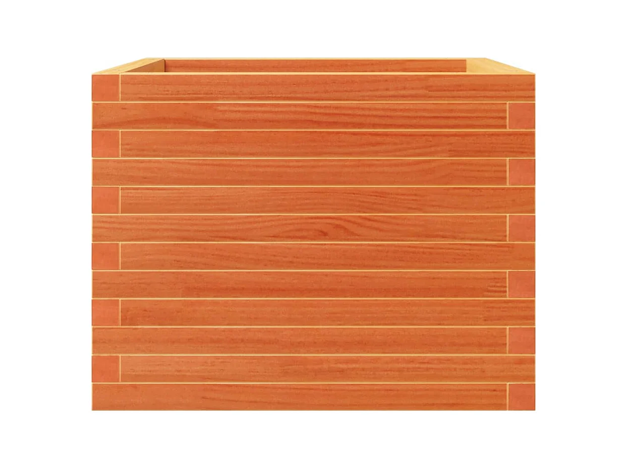 Jardinière bac lit surélevé bois marron 60 x 60 x 46 cm 02_0038472