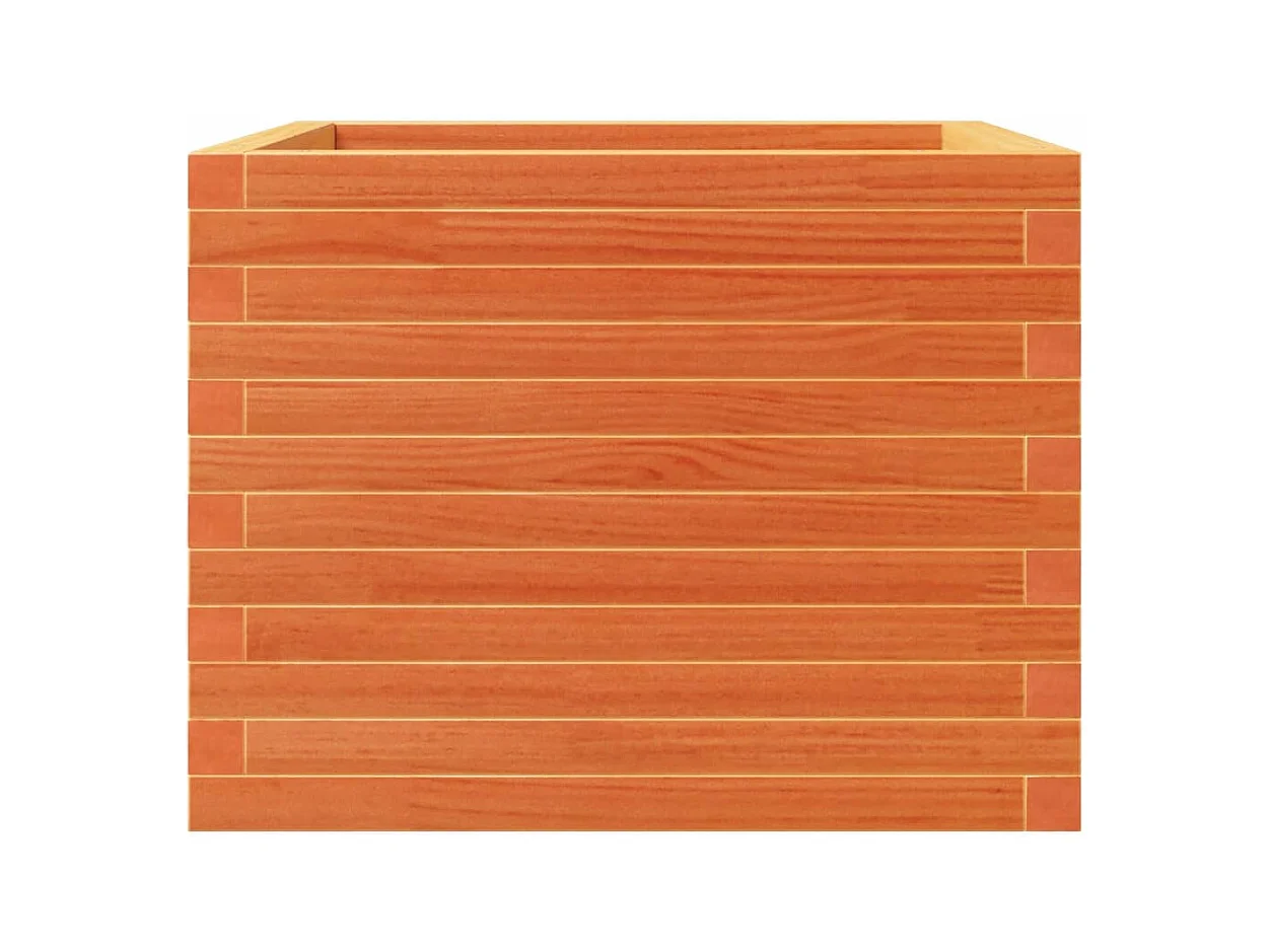 Jardinière bac lit surélevé bois marron 60 x 60 x 46 cm 02_0038472