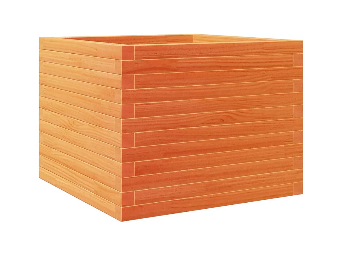 Jardinière bac lit surélevé bois marron 60 x 60 x 46 cm 02_0038472