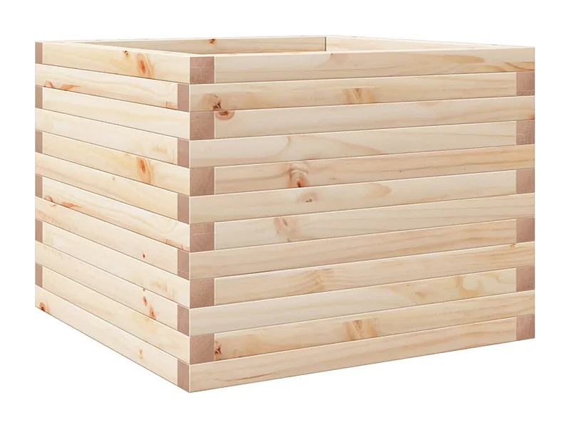 Jardinière bac lit surélevé bois marron 60 x 60 x 45.5 cm 02_0037708