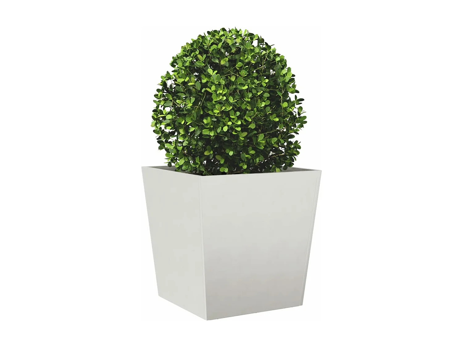 Macetero bancal elevado plantas flores terraza jardín 50 x 50 x 50 cm acero inoxidable gris claro 02_0037661