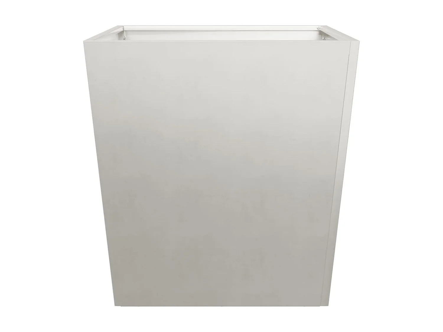 Macetero bancal elevado plantas flores terraza jardín 50 x 50 x 50 cm acero inoxidable gris claro 02_0037661