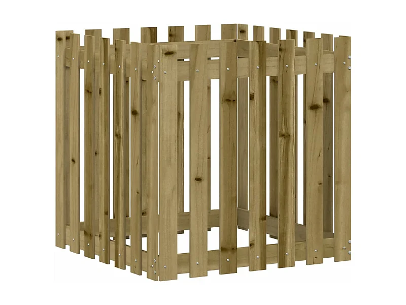 Jardinière bac lit surélevé marron 70 x 70 x 70 cm 02_0038112