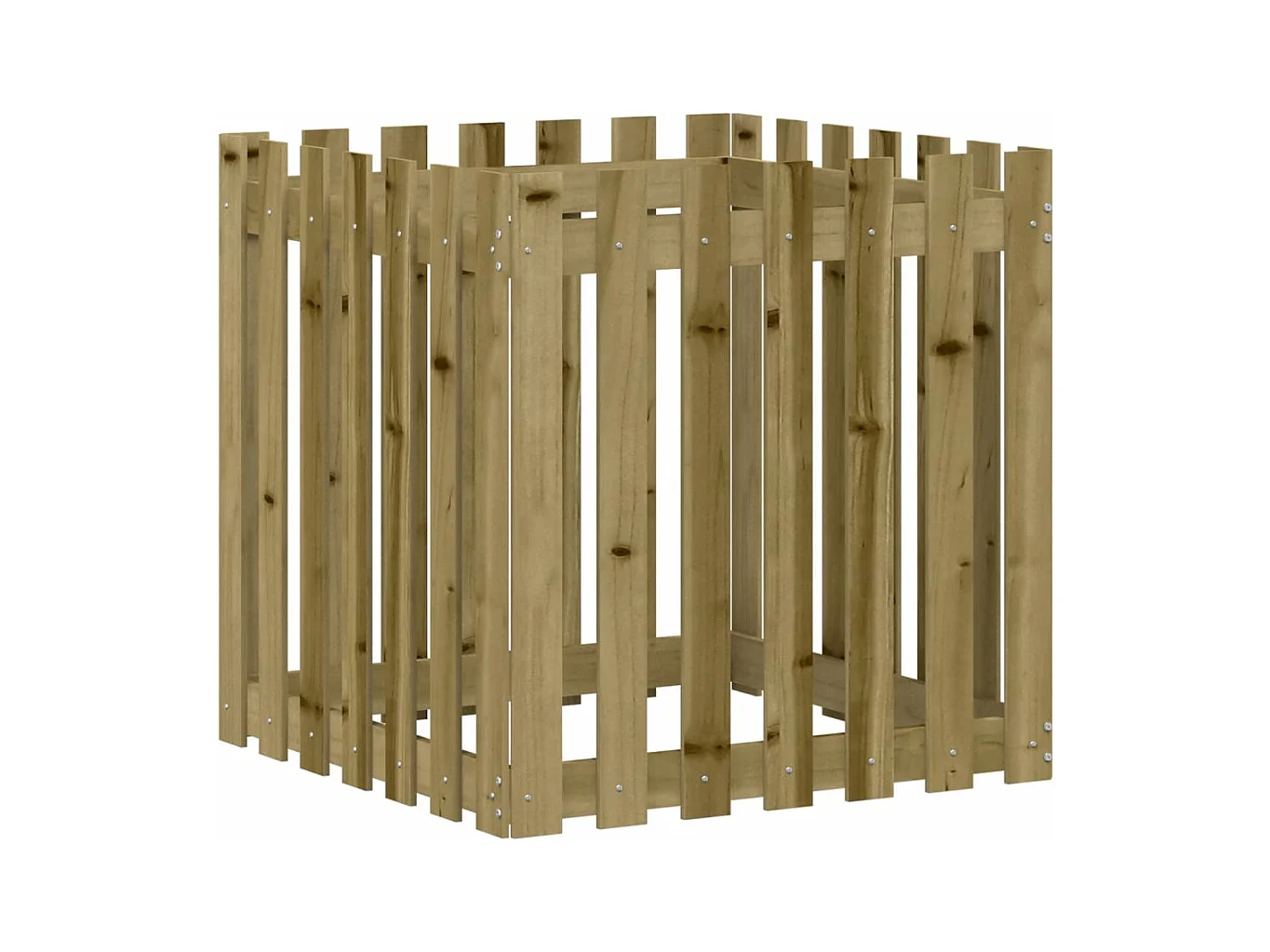 Jardinière bac lit surélevé marron 70 x 70 x 70 cm 02_0038112