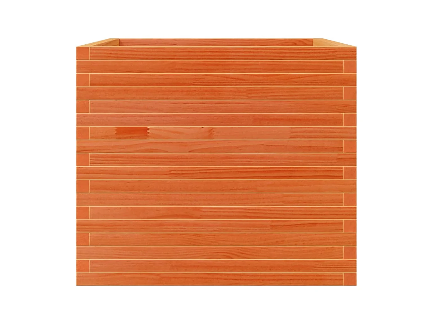 Jardinière bac lit surélevé bois marron 80 x 80 x 68.5 cm 02_0038504