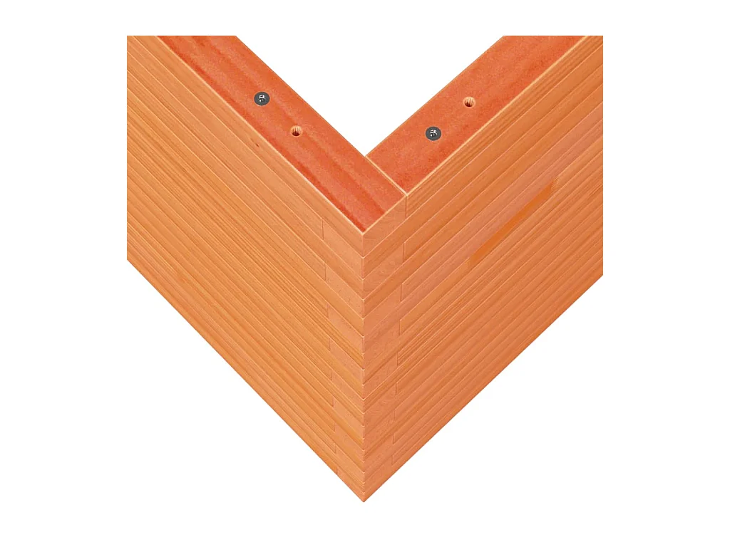 Jardinière bac lit surélevé bois marron 80 x 80 x 68.5 cm 02_0038504