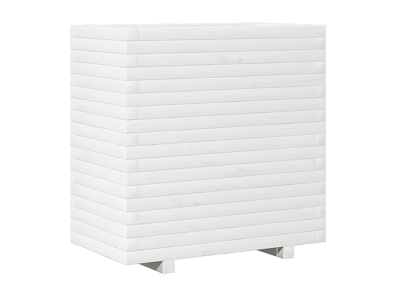 Jardinière bac lit surélevé bois blanche 70 x 40 x 72 cm 02_0037799