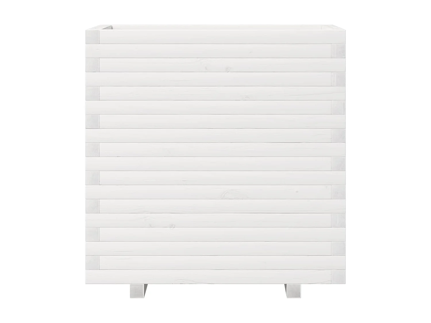 Macetero bancal elevado plantas flores terraza jardín 70 x 40 x 72 cm madera maciza de pino blanco 02_0037799