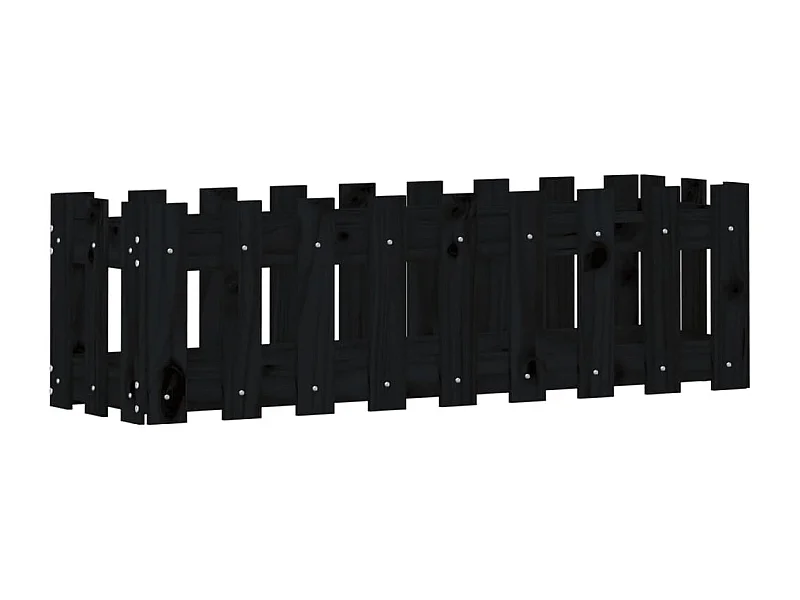 Jardinière bac lit surélevé noire 100 x 30 x 30 cm 02_0039787