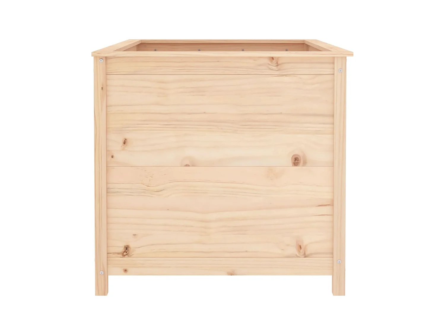 Jardinière bac lit surélevé bois marron 119.5 x 82.5 x 78 cm 02_0039331