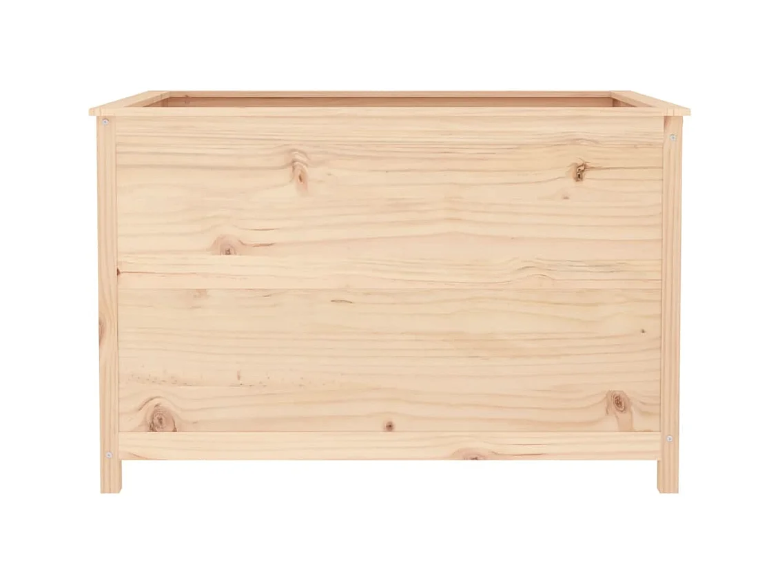 Jardinière bac lit surélevé bois marron 119.5 x 82.5 x 78 cm 02_0039331