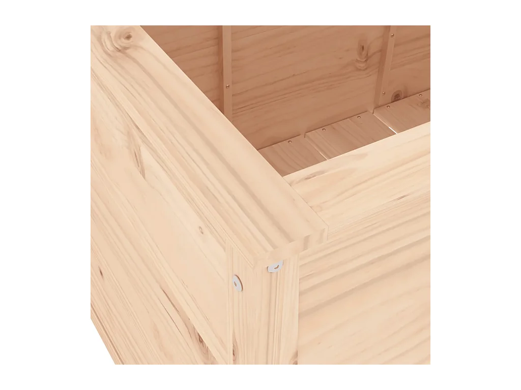 Jardinière bac lit surélevé bois marron 119.5 x 82.5 x 78 cm 02_0039331