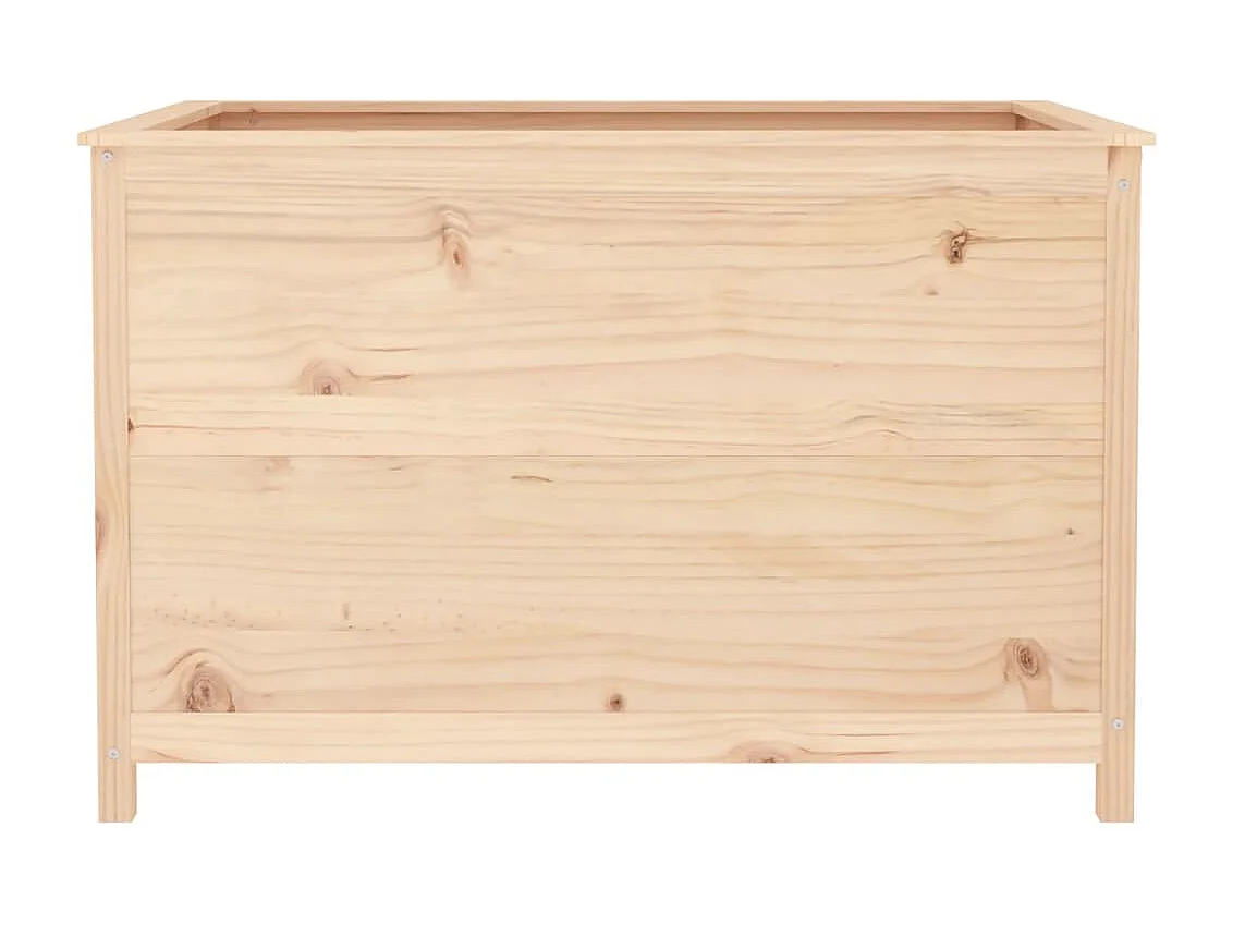 Vassoio per fioriera aiuola rialzata piante fiori terrazza giardino giardino 119,5 x 82,5 x 78 cm legno di pino massiccio marrone 02_0039331