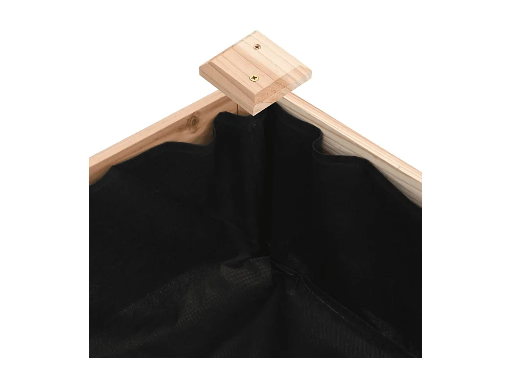 Jardinière bac lit surélevé bois marron 240 x 60 x 25 cm 02_0039847