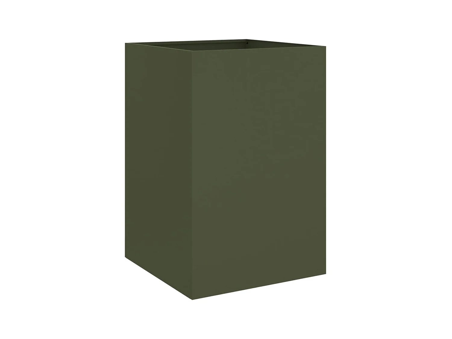 Vassoio per fioriera aiuola rialzata piante fiori terrazza giardino olivo 52 x 48 x 75 cm verde acciaio 02_0038704