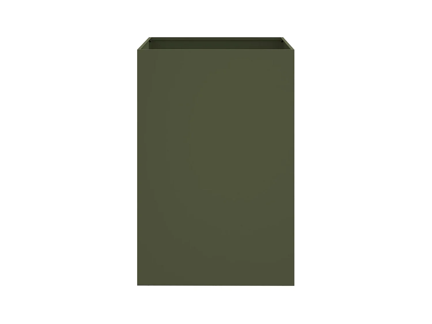 Vassoio per fioriera aiuola rialzata piante fiori terrazza giardino olivo 52 x 48 x 75 cm verde acciaio 02_0038704