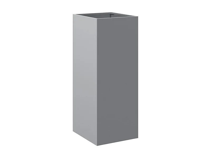 Vassoio per fioriera aiuola rialzata piante fiori terrazza giardino argento 32 x 29 x 75 cm acciaio zincato argento 02_0038062