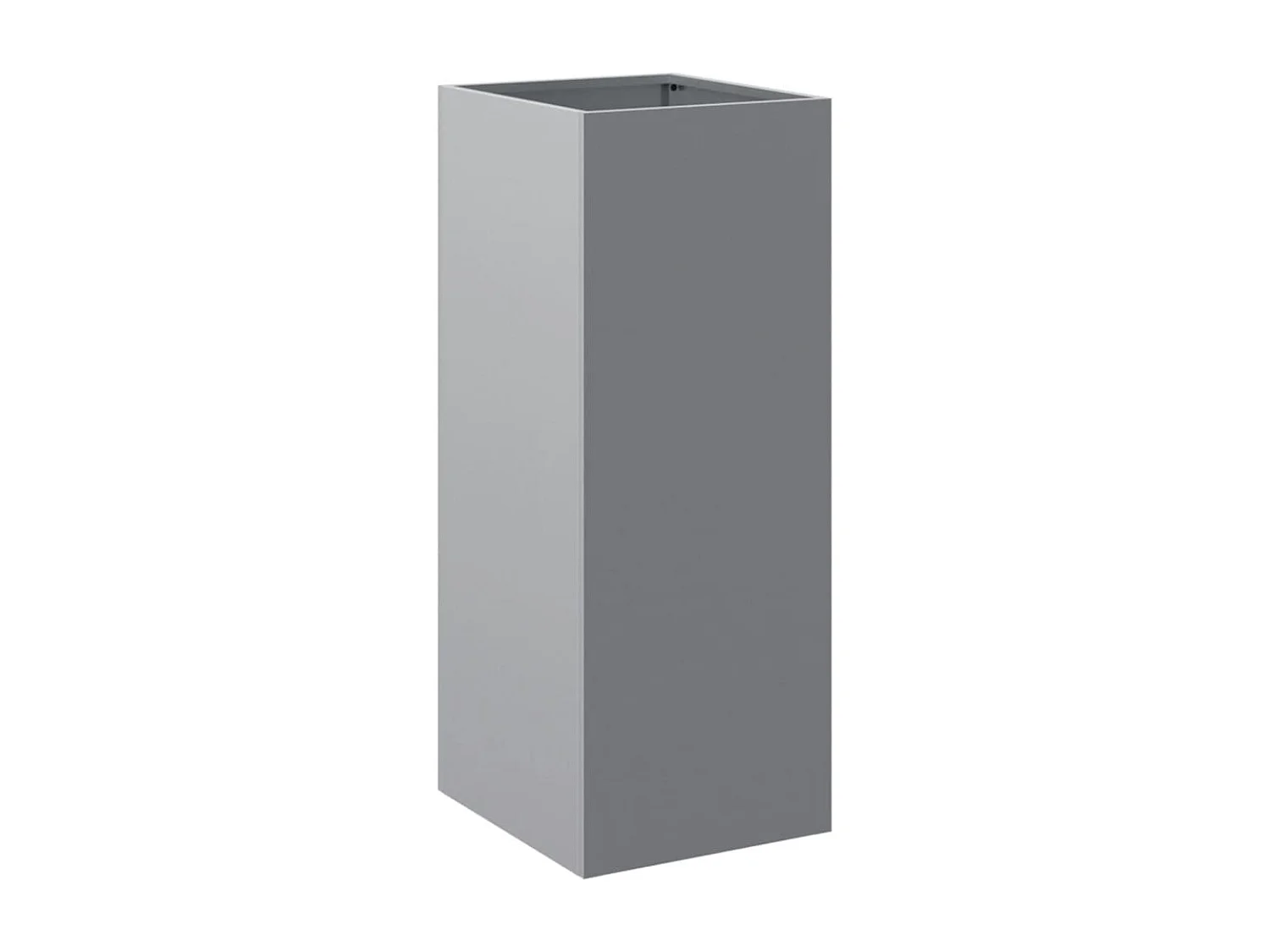 Vassoio per fioriera aiuola rialzata piante fiori terrazza giardino argento 32 x 29 x 75 cm acciaio zincato argento 02_0038062