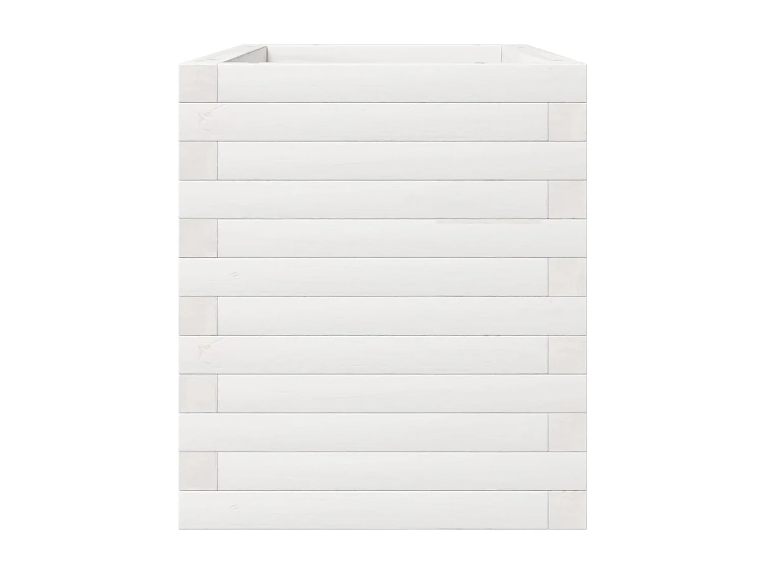 Macetero bancal elevado plantas flores terraza jardín 70 x 40 x 49,5 cm madera maciza de pino blanco 02_0037790