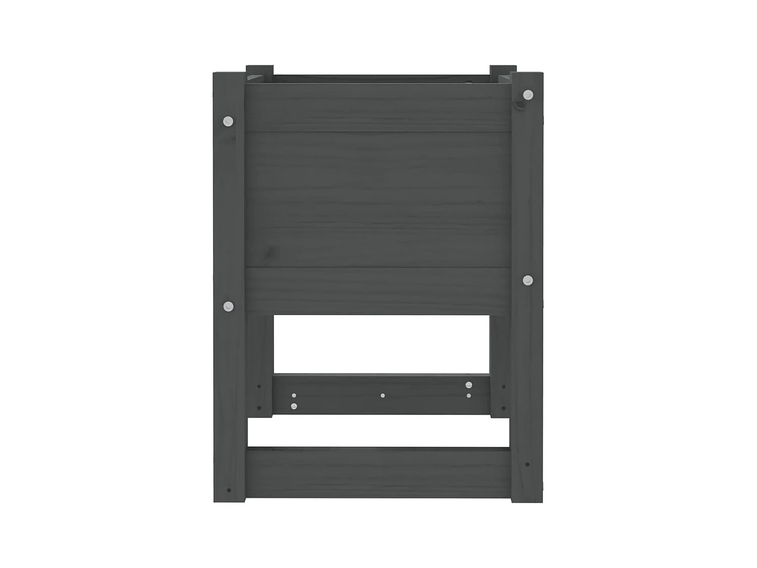 Jardinière bac lit surélevé bois marron 40 x 40 x 52.5 cm 02_0038962