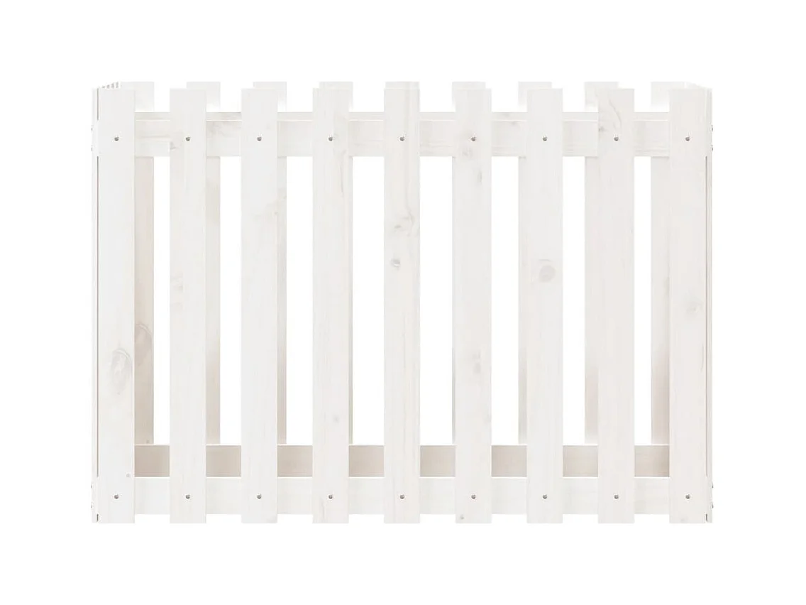 Jardinière bac lit surélevé blanche 100 x 50 x 70 cm 02_0039793