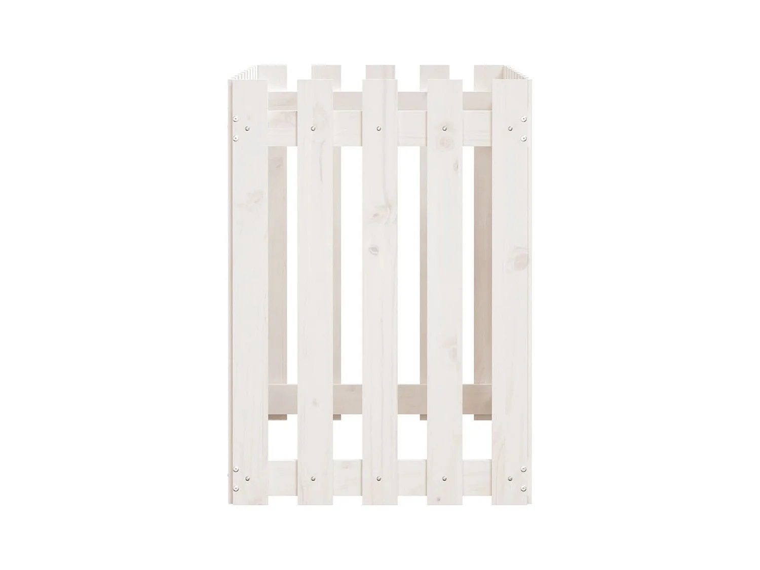 Jardinière bac lit surélevé blanche 100 x 50 x 70 cm 02_0039793