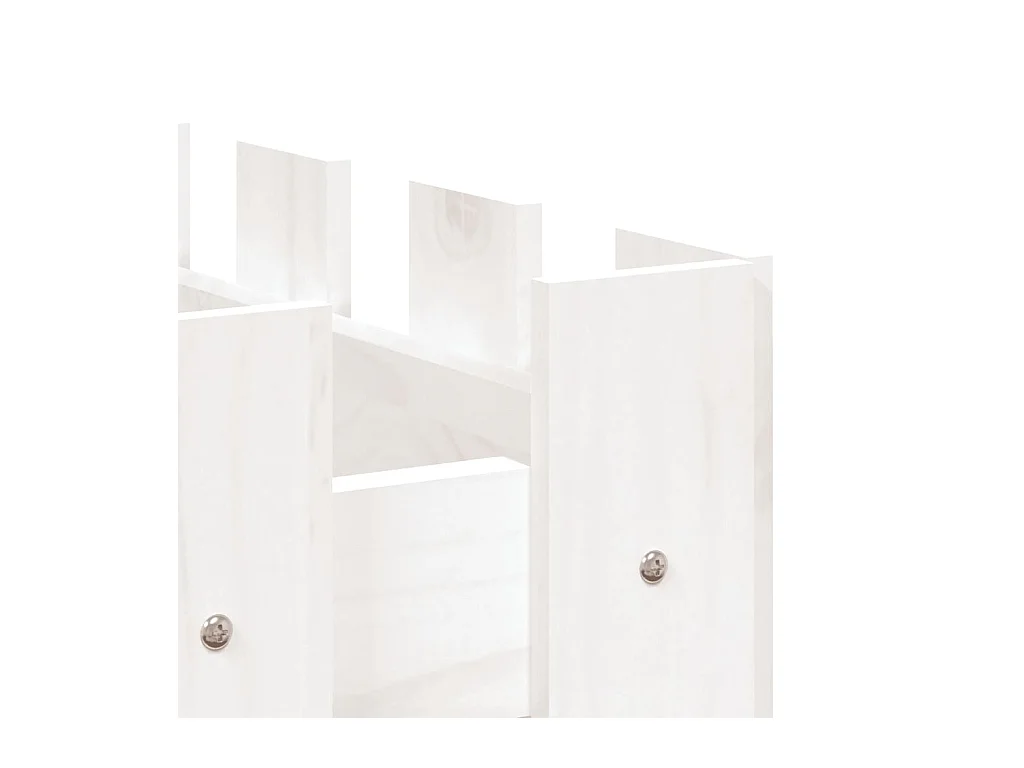 Jardinière bac lit surélevé blanche 100 x 50 x 70 cm 02_0039793