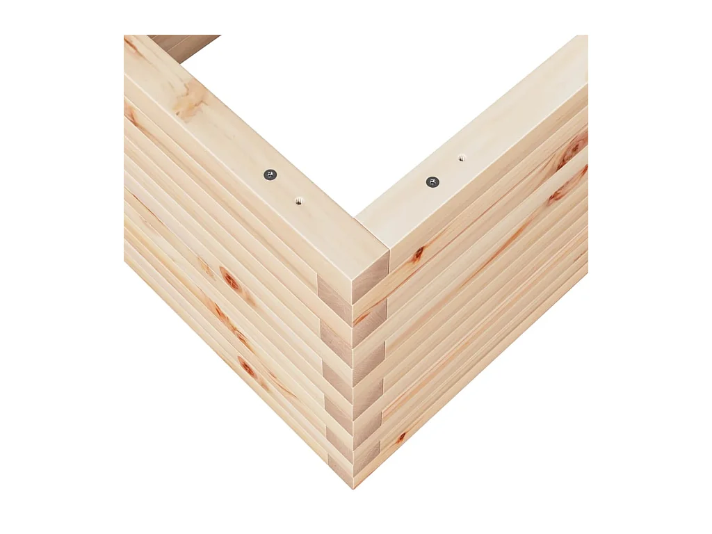 Jardinière bac lit surélevé bois marron 110 x 60 x 46 cm 02_0037373