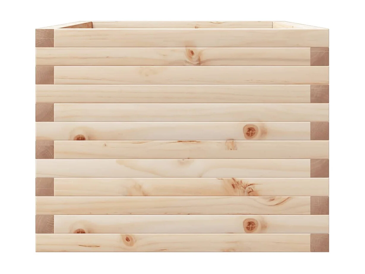 Vassoio per fioriera aiuola rialzata piante fiori terrazza giardino 110 x 60 x 46 cm legno di pino massiccio marrone 02_0037373