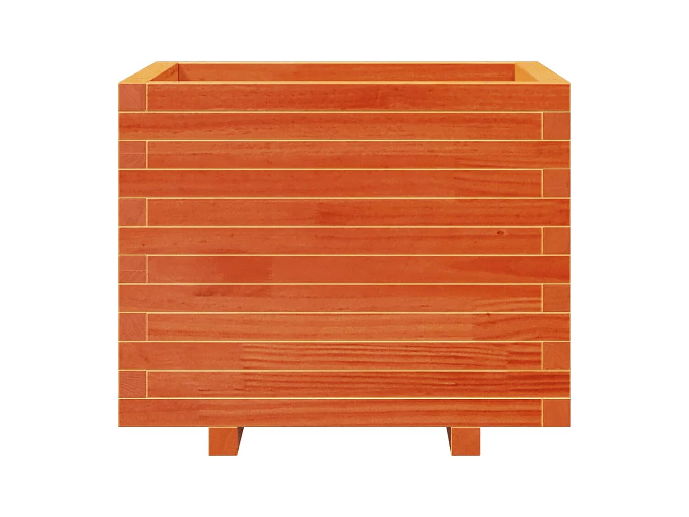 Jardinière bac lit surélevé bois marron 60 x 60 x 49.5 cm 02_0038473
