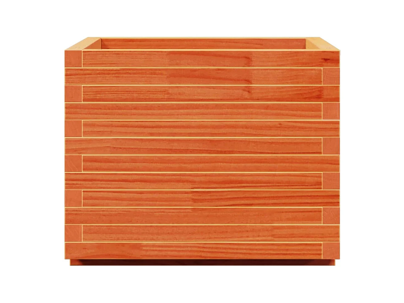 Jardinière bac lit surélevé bois marron 60 x 60 x 49.5 cm 02_0038473