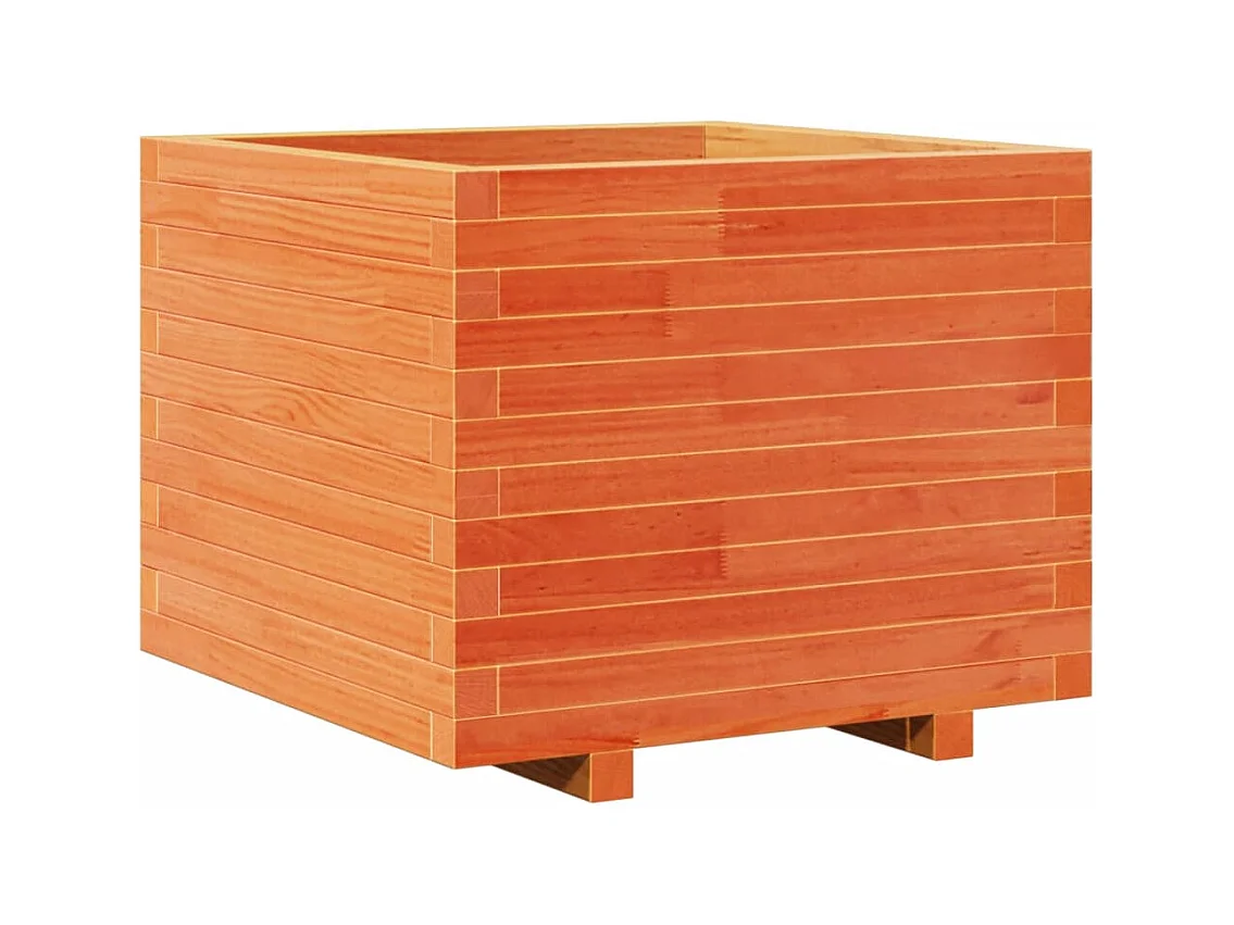 Jardinière bac lit surélevé bois marron 60 x 60 x 49.5 cm 02_0038473