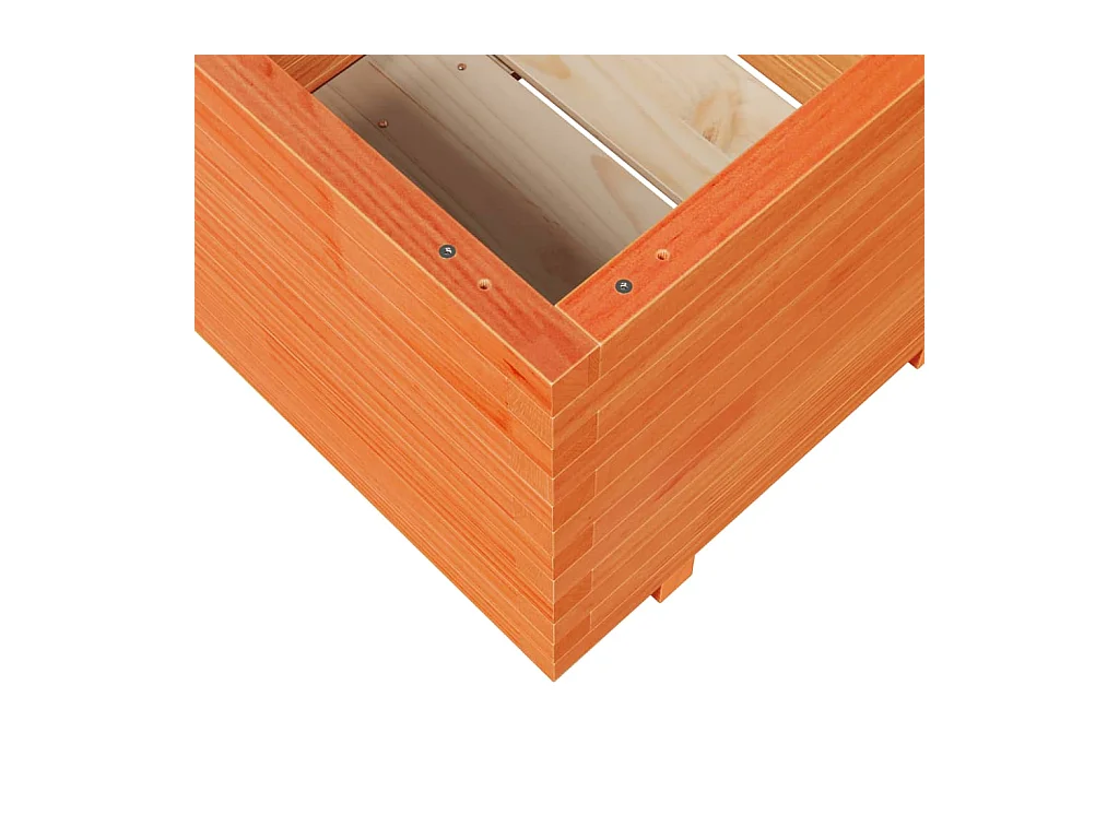 Jardinière bac lit surélevé bois marron 60 x 60 x 49.5 cm 02_0038473